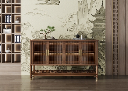 New Chinese Sideboard 3d model