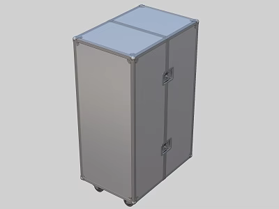Commercial Equipment Storage Cabinet With Rolling Wheels And Double Doors 3d model