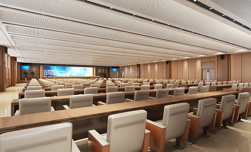 Modern Conference Hall Large Conference Room 3d model