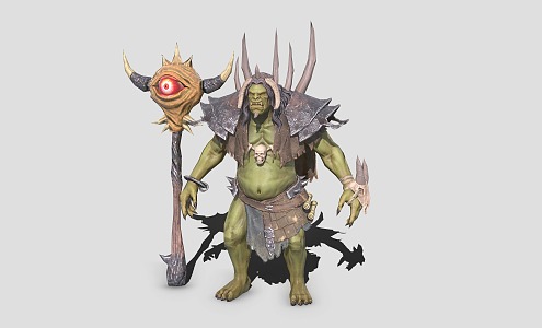 Orc Wizard Warlock 3d model