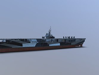 modern warship battleship destroyer 3d model