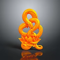 snake cobra venomous snake python reptile cold-blooded animal reptile 3d model