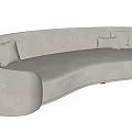 modern curved sofa 3d model