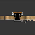Light Brown Wooden Guitar With Strings And Pickups For Daily Living Use