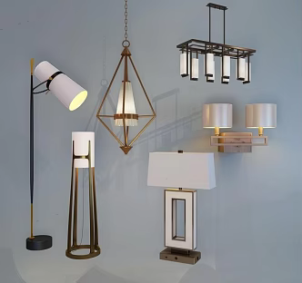 Lamp combination 3d model