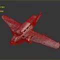 Modern Scrap Plane Crash Damaged Plane Crashed Plane 3d model