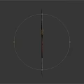 Medieval Battle Weapon with Double Headed Axe Spear Tip and Ornate Wooden Handle