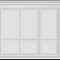 Modern White Wall Paneling With Elegant Paneled Design For Interior Home Walls