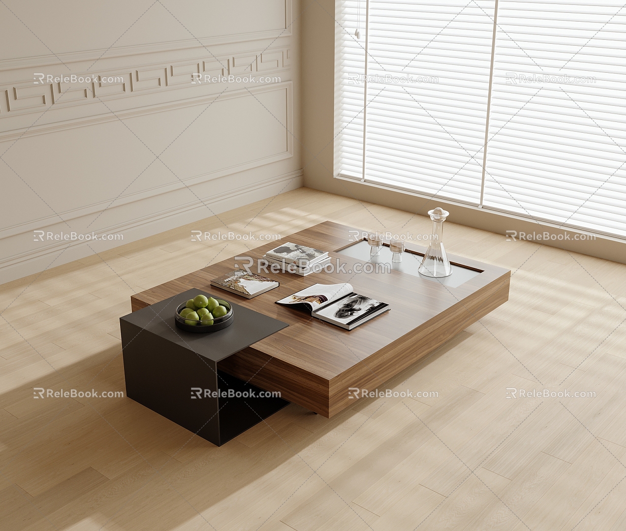 Modern coffee table model