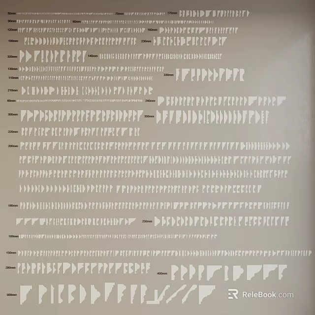 Decorative Corner Lines With Various Design Styles For Interior Decoration 3d model