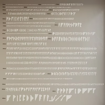 Decorative Corner Lines With Various Design Styles For Interior Decoration 3d model