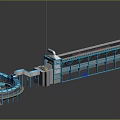 Ring Cooler and Sintering Machine Unit Blast Furnace Sintering Machine Ring Cooler 3d model