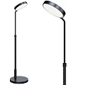 Modern Minimalist Black Metal Chandelier With Circular Shade And Hanging Design Structure