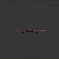 Futuristic Cosmic Spacecraft With Silver Red Exterior And Aerodynamic Wing Design For Space Exploration