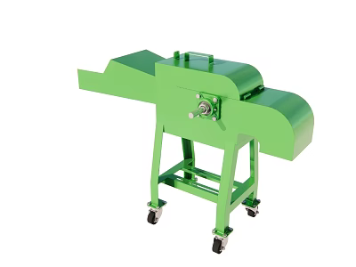 Green Industrial Equipment With Mobile Wheels And Durable Metal Frame Structure 3d model