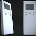 Home Appliance Remote Controls With White Design Digital Display And Function Buttons 3d model