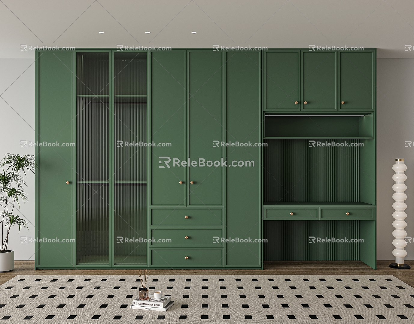 Bedroom wardrobe 3d model