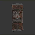 Rusty Vintage Old Car With Weathered Exterior And Classic Design Details
