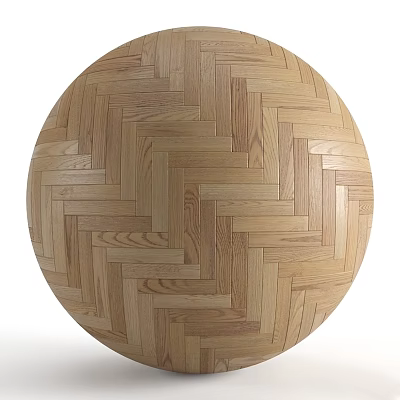 Intricate Wooden Sphere Component With Interlocking Wood Planks Craftsmanship Design 3d model