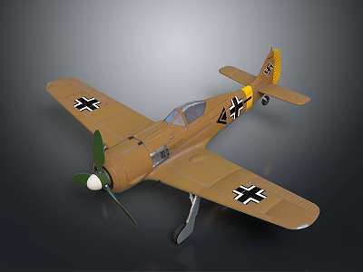 Detailed Vintage Aircraft Model Featuring Historical Markings For Aerospace Enthusiasts 3d model