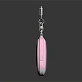 Pink SOS Emergency Keychain With Safety Alarm Function And Key Ring Design 3d model