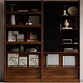 Middle Style Bookcase 3d model