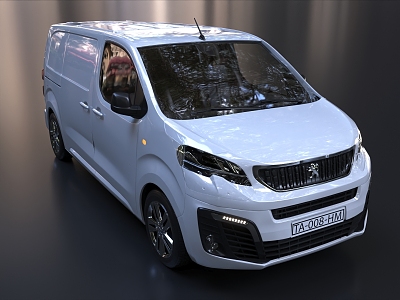 Van Peugeot MPV Commercial Vehicle 3d model