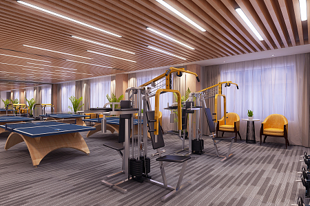 Modern Gym 3d model