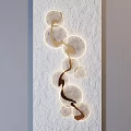 Modern Circular Wall Decor With Gold Silver Rings And Illuminated Layered Design