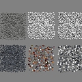 Modern Pebbles Small Stones Pebbles Pebbles Paving Gravel 3d model