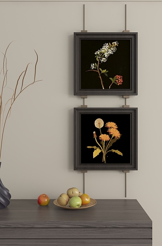 New Chinese abstract decorative painting 3d model