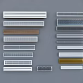 Air Conditioner Vents Featuring Various Decorative Styles And Color Options For Home Interior Design