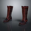 Daily Necessities Brown Leather Lace Up Boots For Casual Wear