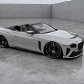 White Convertible Sports Car With Sleek Exterior In Modern Indoor Setting