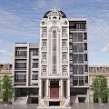 Elegant Detached Villa Featuring White Exterior Dome Red Door And Arched Windows