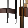 Modern Metal Bookshelf Bookcase 3d model