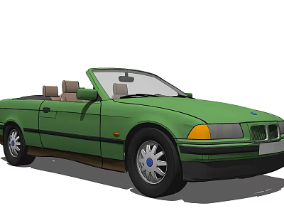 Hyundai sports car BMW convertible 3d model