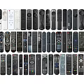Collection Of Various Electronic Remote Controls With Different Designs And Models