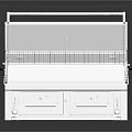 Stainless Steel Outdoor Grill Appliance With Grill Surface And Drawers For Modern Kitchen