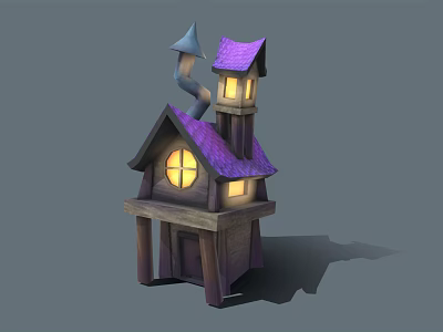 Modern Cartoon Building Cartoon Fantasy House 3d model