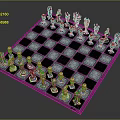 Modern Chess Sci-fi Chess Sci-fi Chessman Cyber Chessman 3d model
