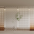 Glass partition 3d model