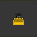 Yellow Heavy Duty Construction Loader With Large Bucket And Black Tires