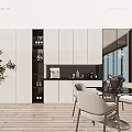 Modern Wine Cabinet Multi-function Wine Cabinet 3d model