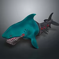 Machine Shark Science Fiction Shark Future Shark Concept Shark Machine Shark Animal Game Animal 3d model