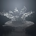 Stunning Water Fountain With Dynamic Splashing Water And Ripple Effects