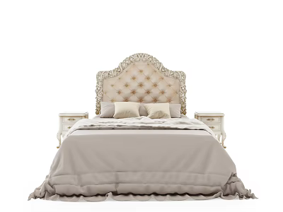 Double bed 3d model Double bed 3d model