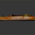 Delicious Fresh Pizza Slice Topped With Pepperoni Mushrooms Onions And Green Peppers