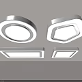 Modern Interior Ceiling Lights With Various Geometric Shapes And Bright Illumination 3d model