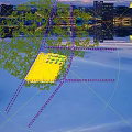 Aerial View Planning of Residential Area With High and Low Rise Buildings Roads and Greenery